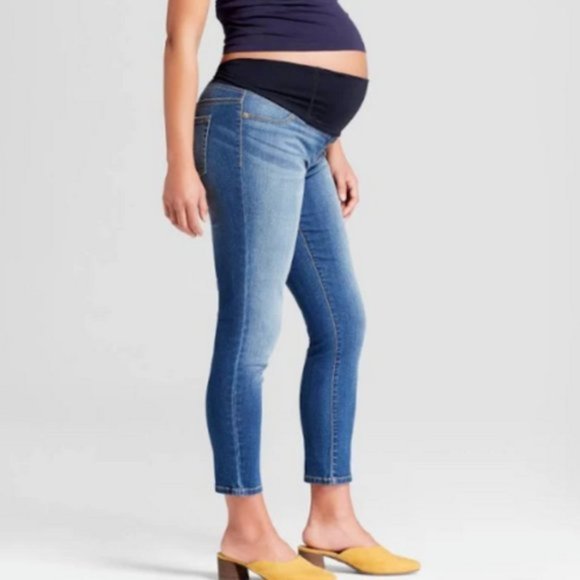 NWT! Isabel Maternity Skinny Crop Jeans - Picture 3 of 4